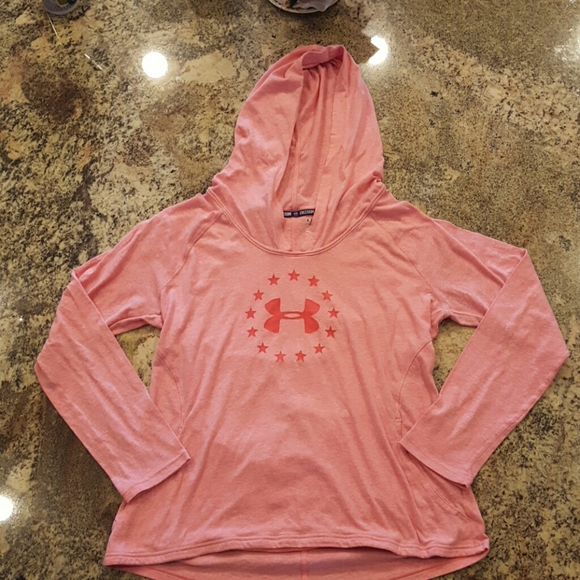 Under Armour Tops - Under Armour, Pink, Freedom line, Size XL, Fitted